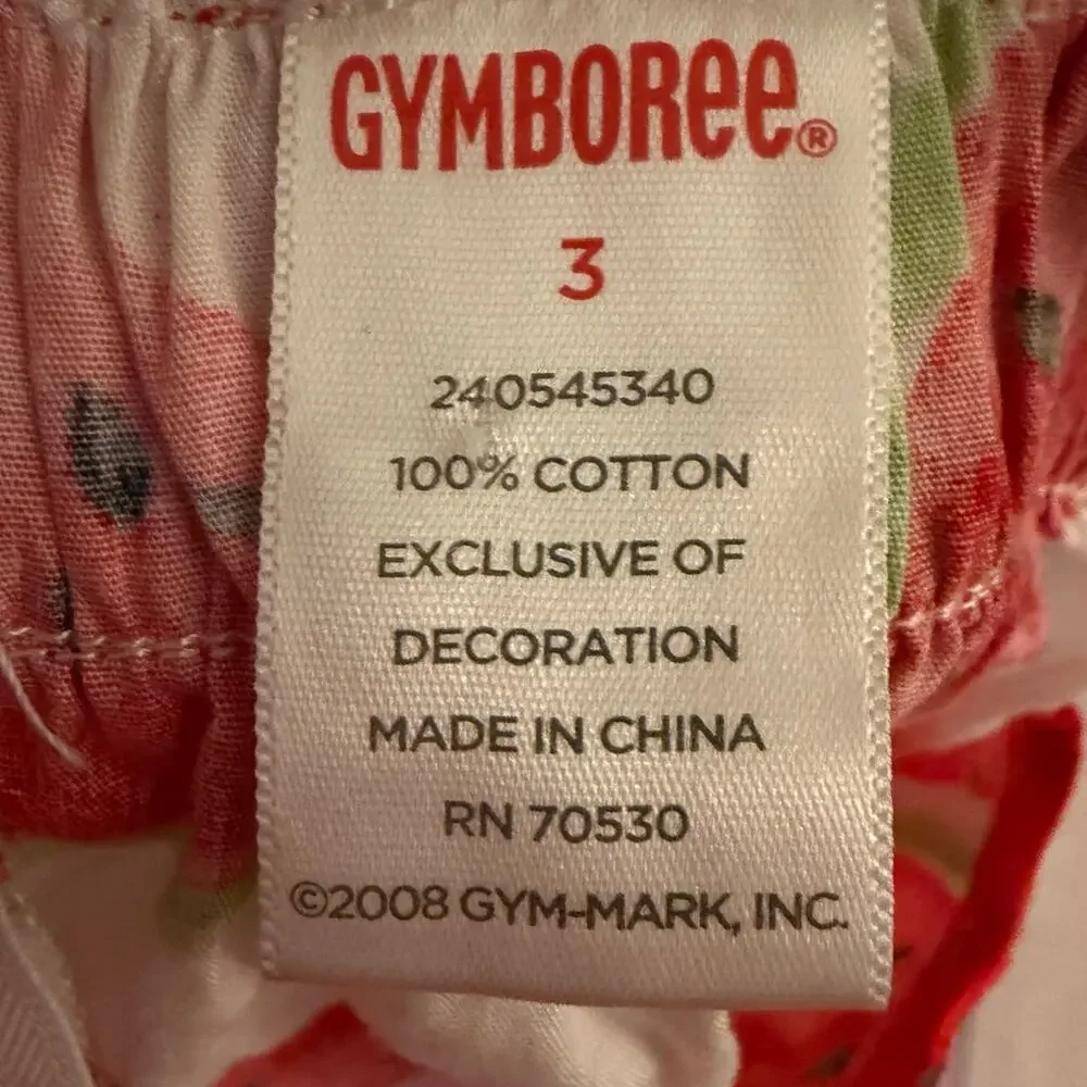 Gymboree Girls Size 3 Watermelon Picnic Tank Top EUC